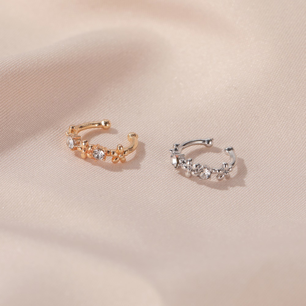 Modyle Einfache Kristall Gold Ohr Manschette Clip Auf Ohrringe Koreanische Earcuff Für Frauen Clips Ohrringe Ohne Durchbohrten Ohr Clip Pendientes