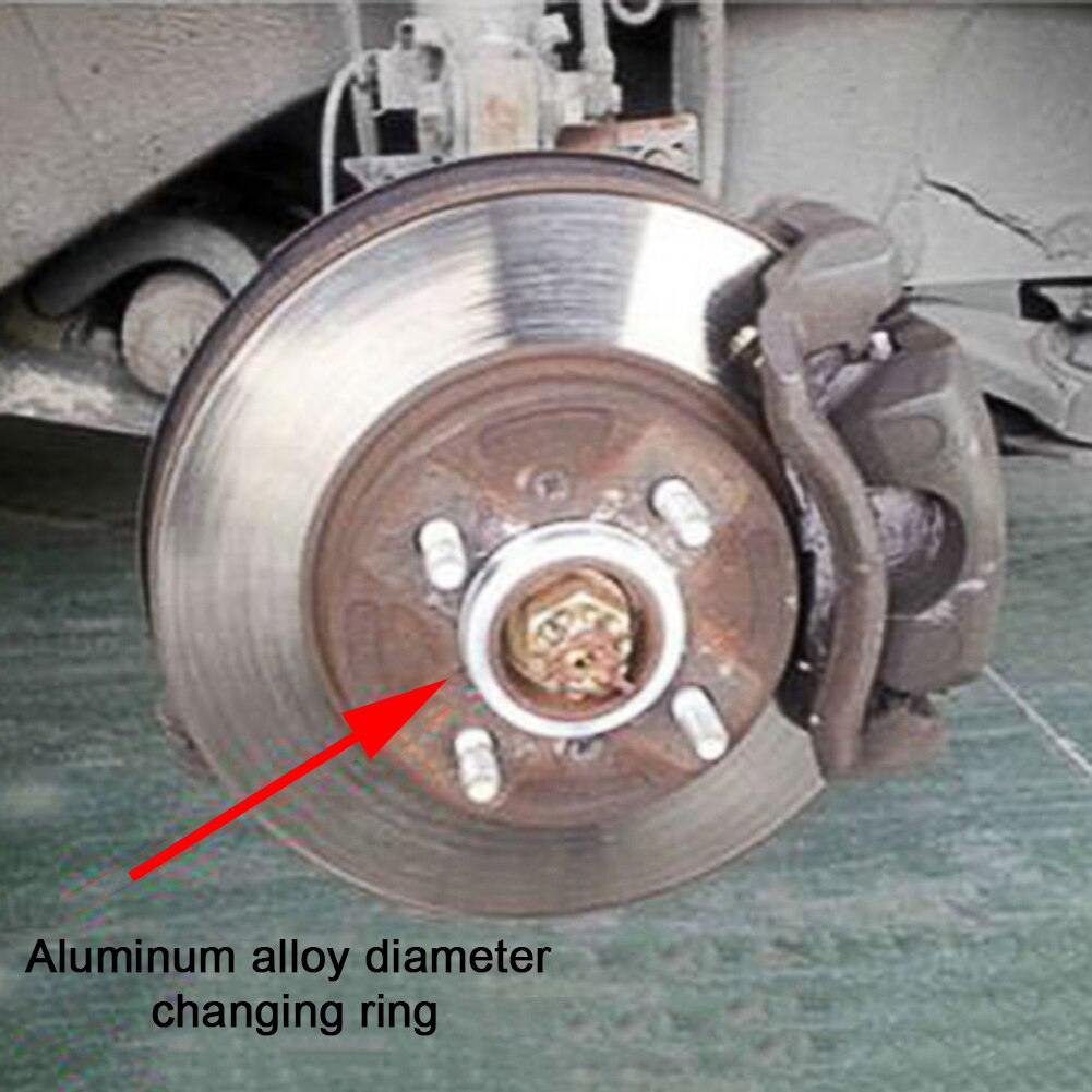 4pc Aluminum Hub Center Rings 108mm OD to 106/100/87/78/67mm ID Vehicle Hub Wheel Center Bore Ring