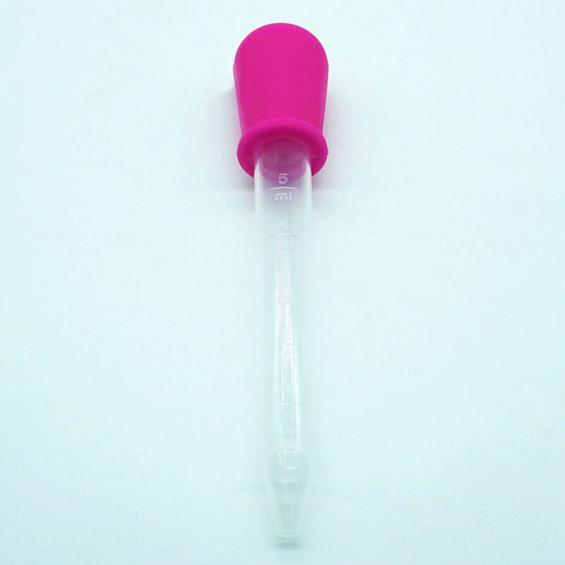 5ML Baby Medicine Dropper Children Clear Silicone Plastic Liquid Food Dropper Feeder Baby Medicine Device: RH