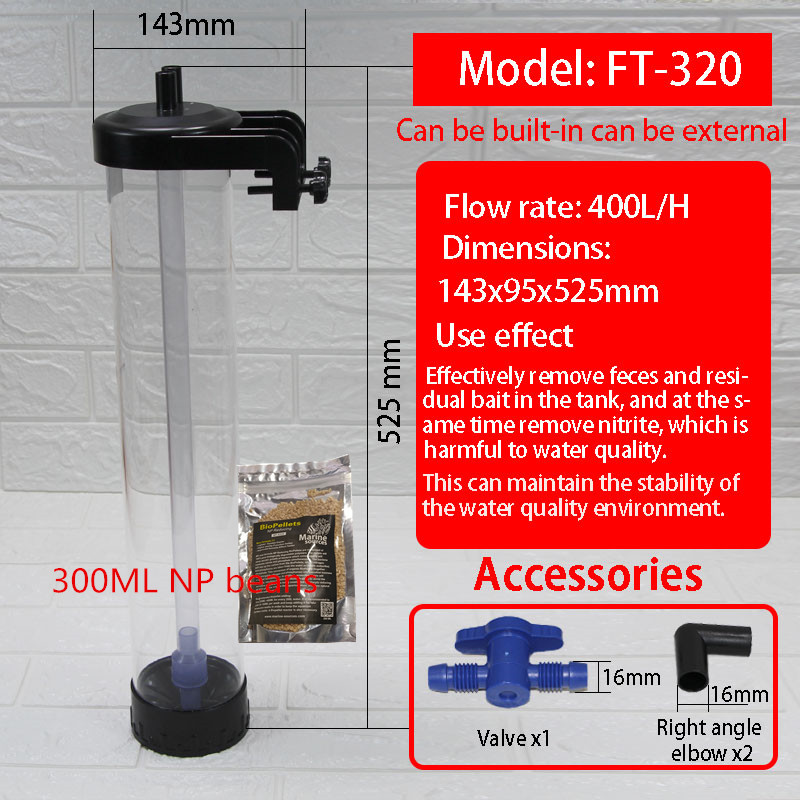Flöde sandfilter biokemiskt filter korall akvarium filter. coralline akvarium kokt bönor maskin.nitrat fosfatborttagare