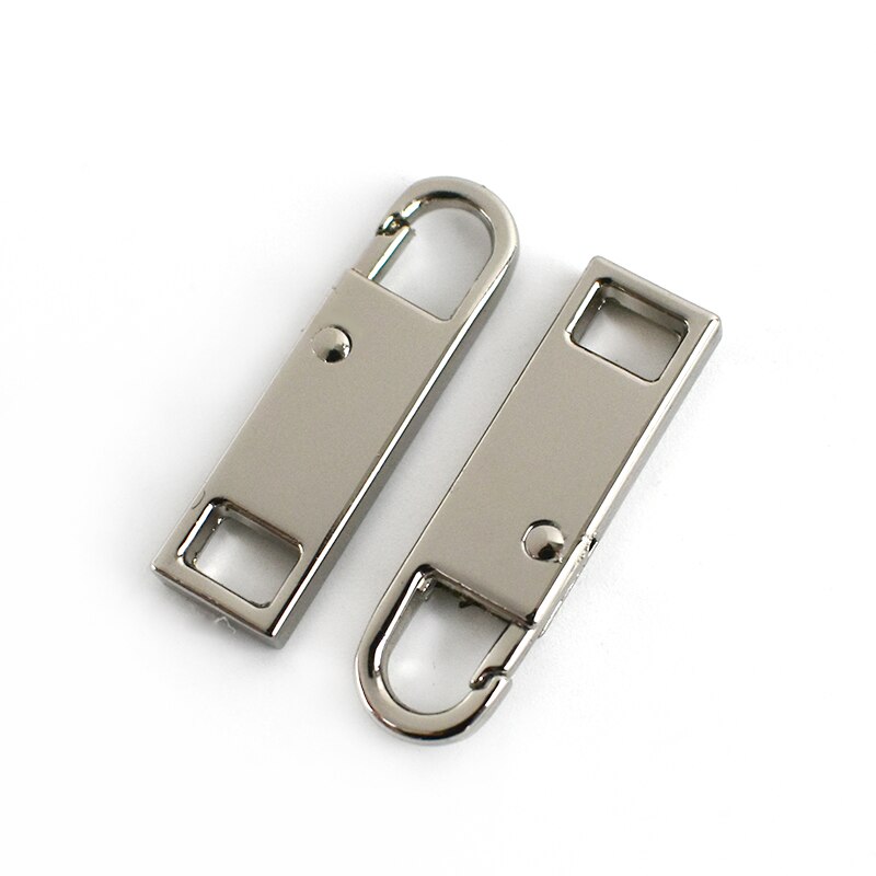 5pz 8.6X30mm 3 #5 #8 #10 # Chiusure Lampo Estrattore cerniera lampo in Metallo Testa Gancio a Molla kit di Riparazione dispositivo di Scorrimento FAI DA TE Cucire Istante Riparazioni Cerniere per il Sacchetto della chiusura lampo: argento
