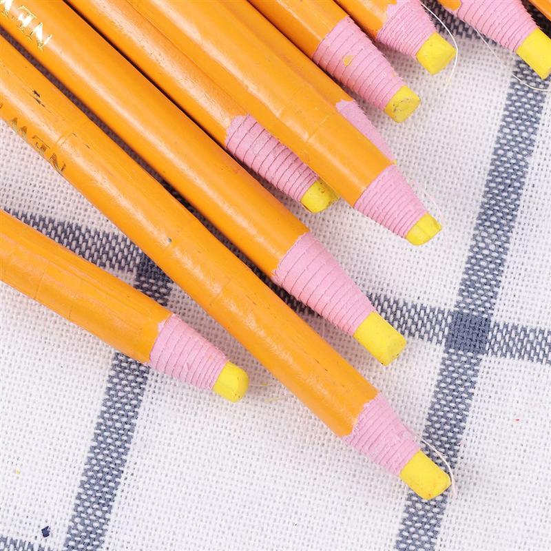 12 stücke schälen-aus Wachs Stift Einfach zu Entfernen Marker für Keramik Glas Tuch Metall Holz Leder Malerei Lieferungen schälen-aus Fett Bleistift