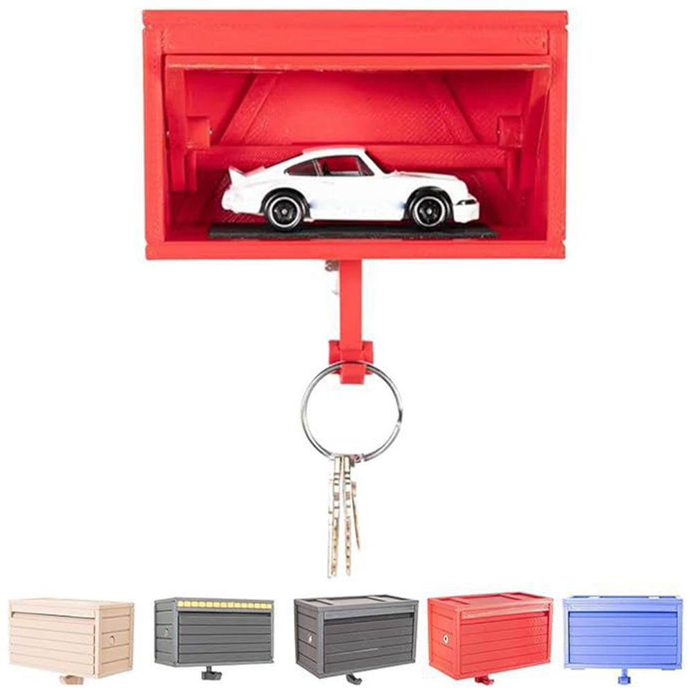 Car Garage Key Holder With Opening Door Space-saving Key Rack Durable For Vehicle Enthusiasts Key Storage Supplies