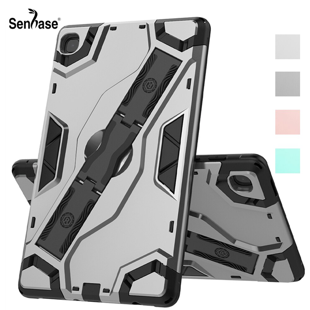 Shockproof Armor Tpu + Pc Hand Strap Stand Tablet Cover Voor Samsung Galaxy Tab A7 Lite 8.7 Inch SM-T220 SM-T225 Case