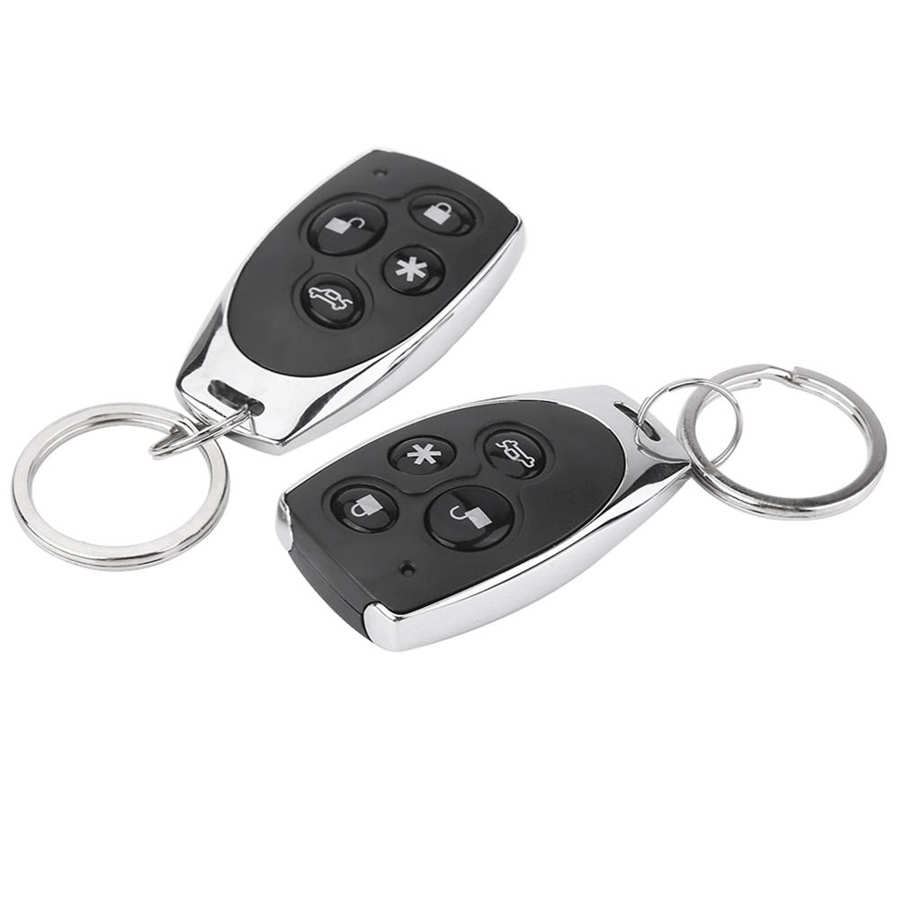 Car Security System Universal Car Alarm Security Protection System Keyless Entry with 2 Remote Controls Siren