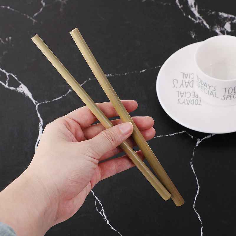 Natural Bamboo Straw Eco Friendly Reusable Straw Organic Bamboo Drinking Straws Bar Accessories