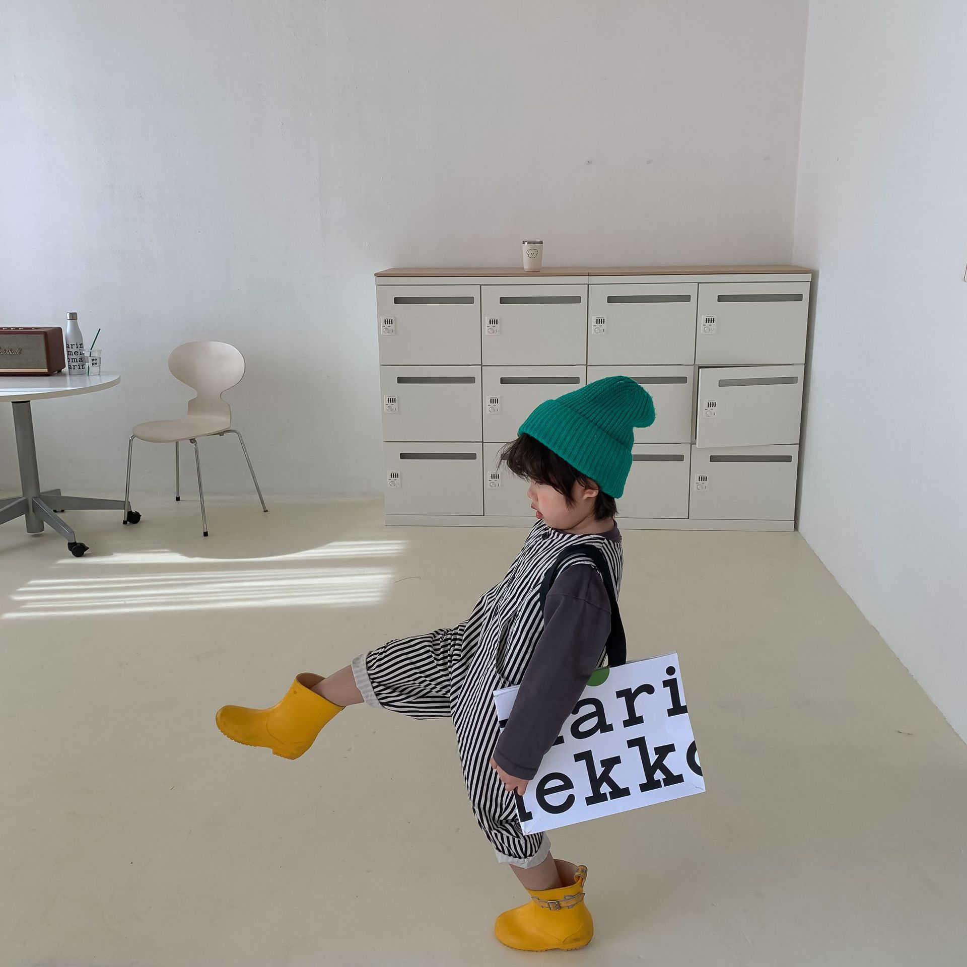 Salopette à rayures pour enfants, , vêtements d'été décontractés, à la , gilet ample pour bébés garçons