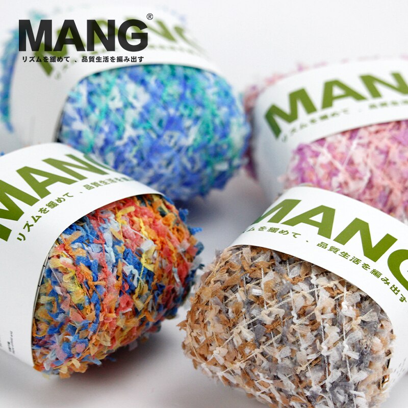 Mang 50g 1pc spesielle fargerik håndstrikke heklet sommerfugl papir garn tråd til baby dame skjerf genser hanske bag lue diy