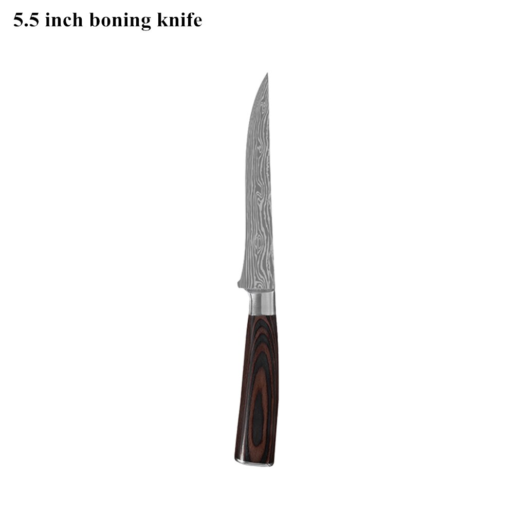 Keukenmessen Set Koksmes High Carbon Rvs Santoku Mes Sharp Hakmes Vleesmes Beste Keuze Voor Keuken: N 5.5 boning knife
