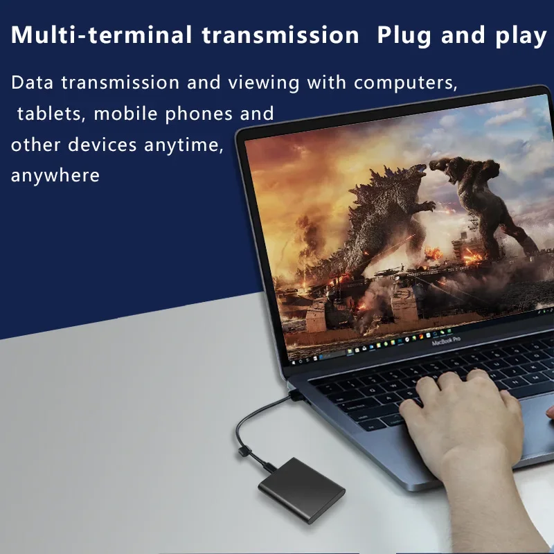 Tragbare 1 TB externe Festplatte, externe Hochgeschwindigkeits-SSD-Mini-Festplatten, 1 TB fest-Zustand-Festplatte für Laptop/PC/iPad