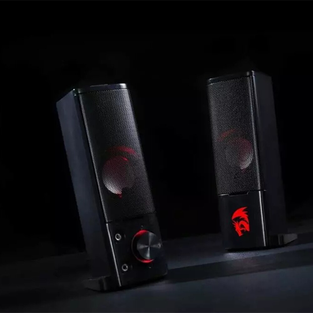 Redragon GS550 Orpheus PC Gaming Speakers, 2.0 Channel Stereo Desktop Computer Sound Bar with Compact Maneuverable Size