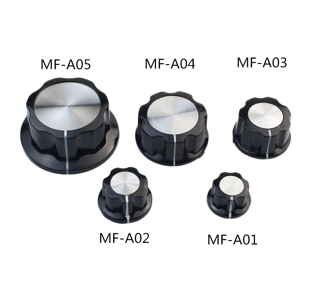 5Pcs MF-A01 MF-A02 MFA-A03 MF-A04 MA-A05 Bakeliet Potentiometer Knop Gat Diameter 6Mm Voor WH118 WX050 Potentiometer