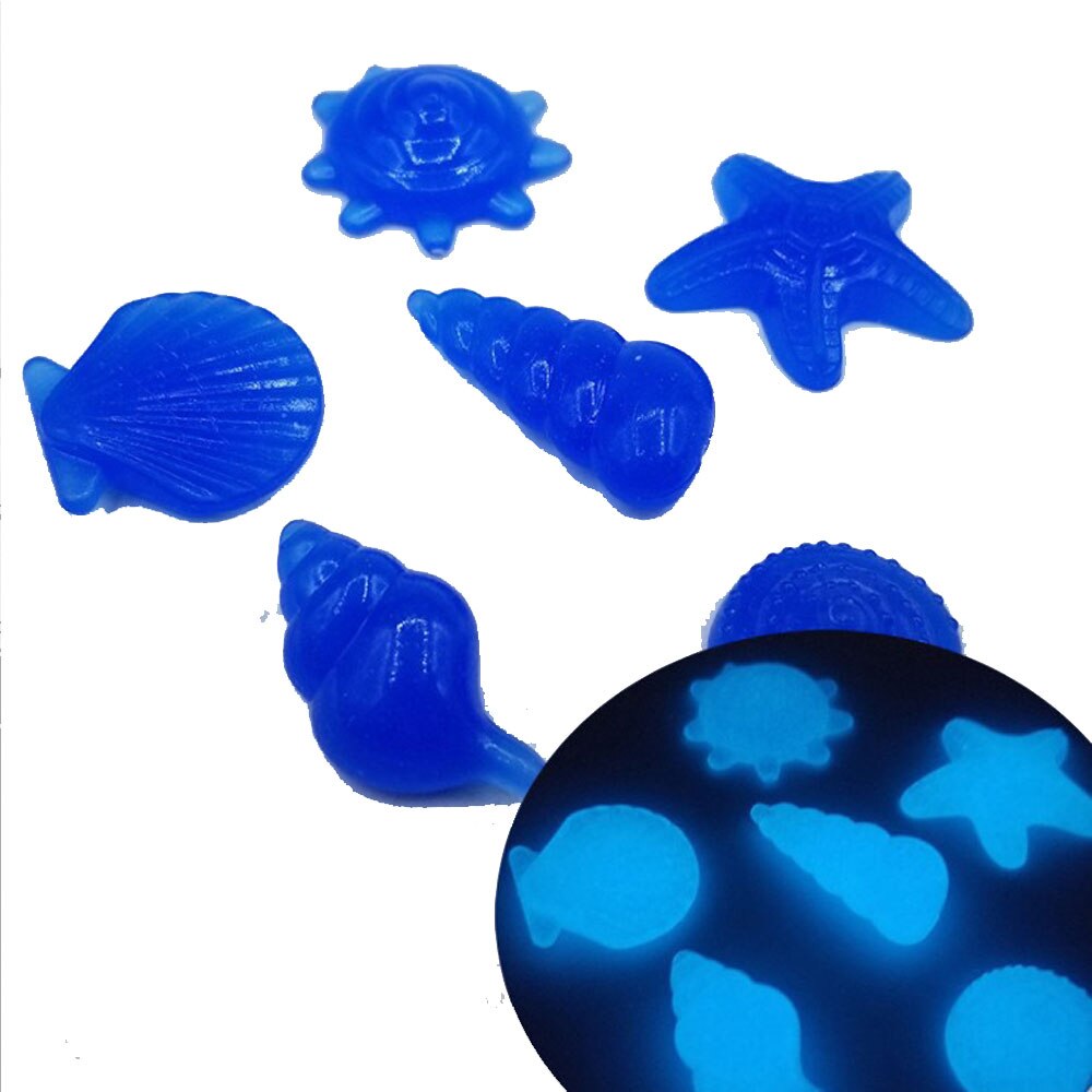 Pierre lumineuse polychromatique, bricolage, éclairage de nuit, résine 100 pièces, galets fluorescents recyclables, 9 couleurs, décoration d'ameublement: Royal blue