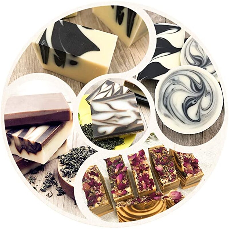 Silicone Soap Molds Rectangular Loaf Mold with Plastic Scraper for Handmade Soap