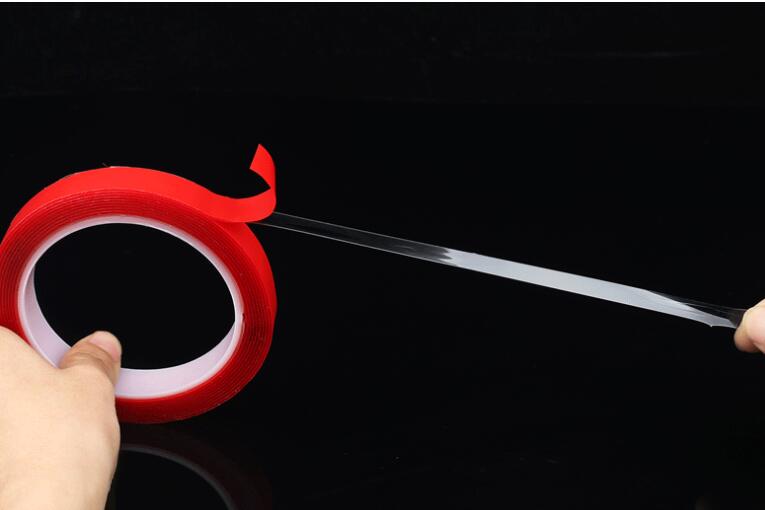 Lzn 3m rød dobbeltsidig selvklebende teip høy styrke akryl gel gjennomsiktig ingen spor klistremerke til bil auto interiør rask