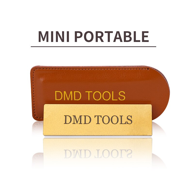 DMD-afilador de piedra de afilar portátil para exteriores, piedra de afilar de cerámica de diamante de doble cara, 400/1000 #
