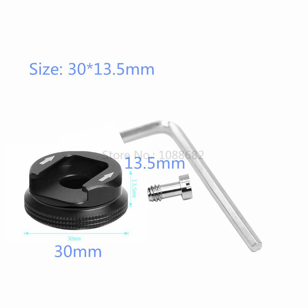 Adapter Jadkinsta z Mocowaniem Zimnej Stopki i Śrubą 1/4" do Klatki Kamery, Lampy LED, Mikrofonu: Cold shoe