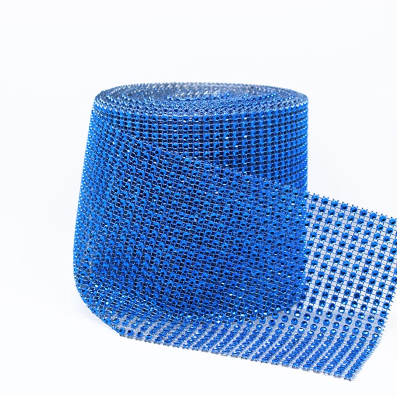 12 Cm * 1 Yard Bling Diamond Mesh Roll Lint Voor Verjaardag Wedding Party Diy Decoratie Tafel Taart Wrap Crystal lint Tule Craft 7: R09