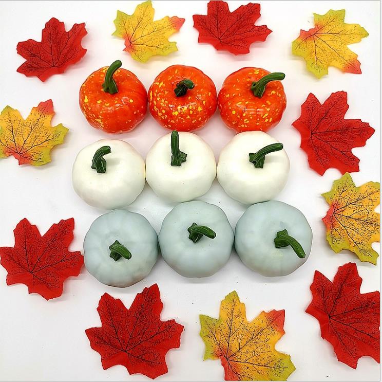 Mini Pompoenen, Kleine Kunstmatige Levensechte Schuim Pompoenen Voor Halloween Thanksgiving Inrichting