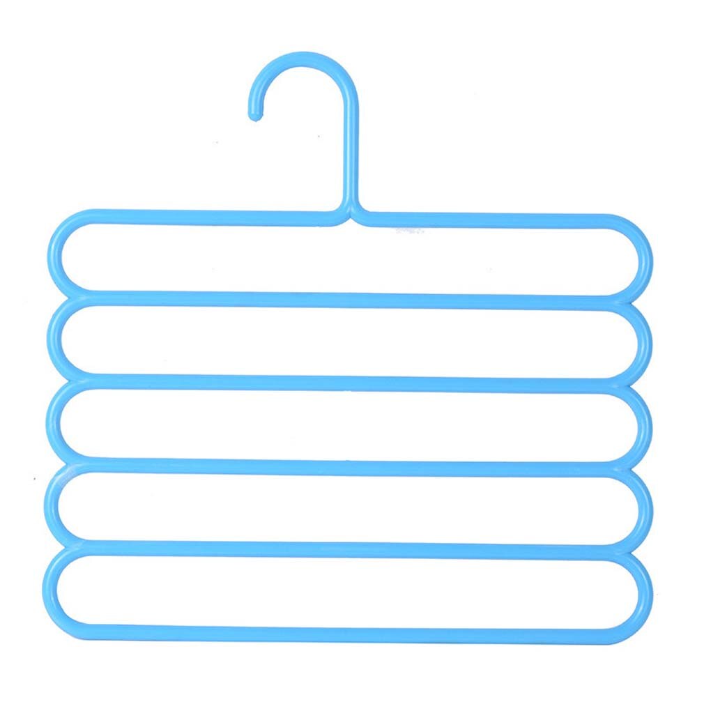 Magic Multi-port Support hangers for Clothes Drying Rack Multifunction Plastic Clothes rack drying hanger Storage Hangers 1pcs: blue 35x34.5cm