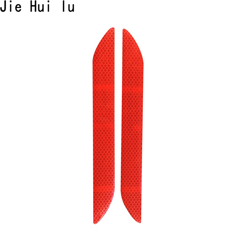 Car Reflector Sticker Car Exterior Accessories Adhesive Bumper Reflective Tape Reflex Exterior Warning Strip Protect Car Body