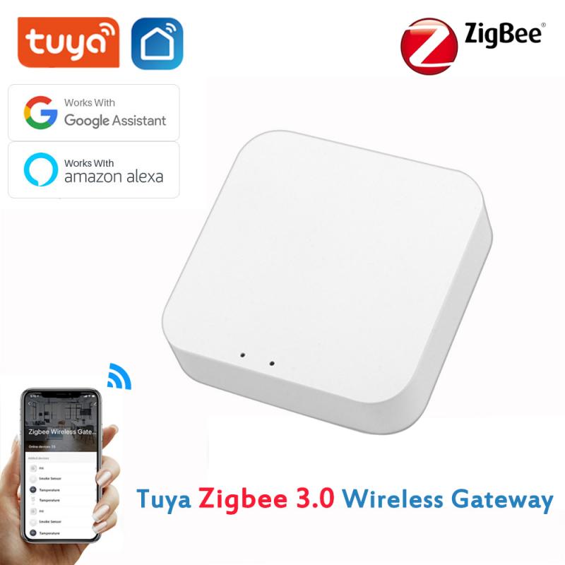 Tuya Gateway Hub Zigbee 3.0 Smart Home Mini Bridge Smart Life App Remote Control Zigbee Devices Works With Alexa Google Home