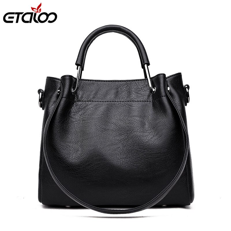 Women Style Handbag Female Luxury Chains Bags Sequined Zipper Messenger Bag PU Leather Tote: Black