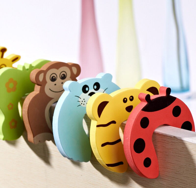 Baby Safety Animal Cartoon Corner Guards Jammers Stop Door Stopper Finger Door Lock Holder Lock Guard Finger Protect