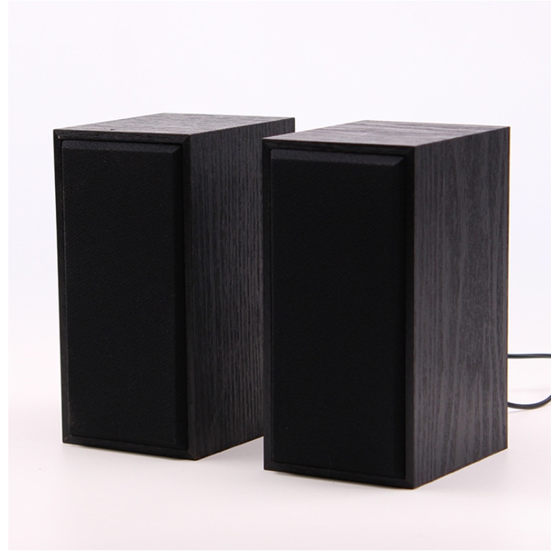 Usb Wired Hout Combinatie Computer Speakers Stereo Muziekspeler Subwoofers Sound Box Voor Laptop Houten Multimedia Speaker