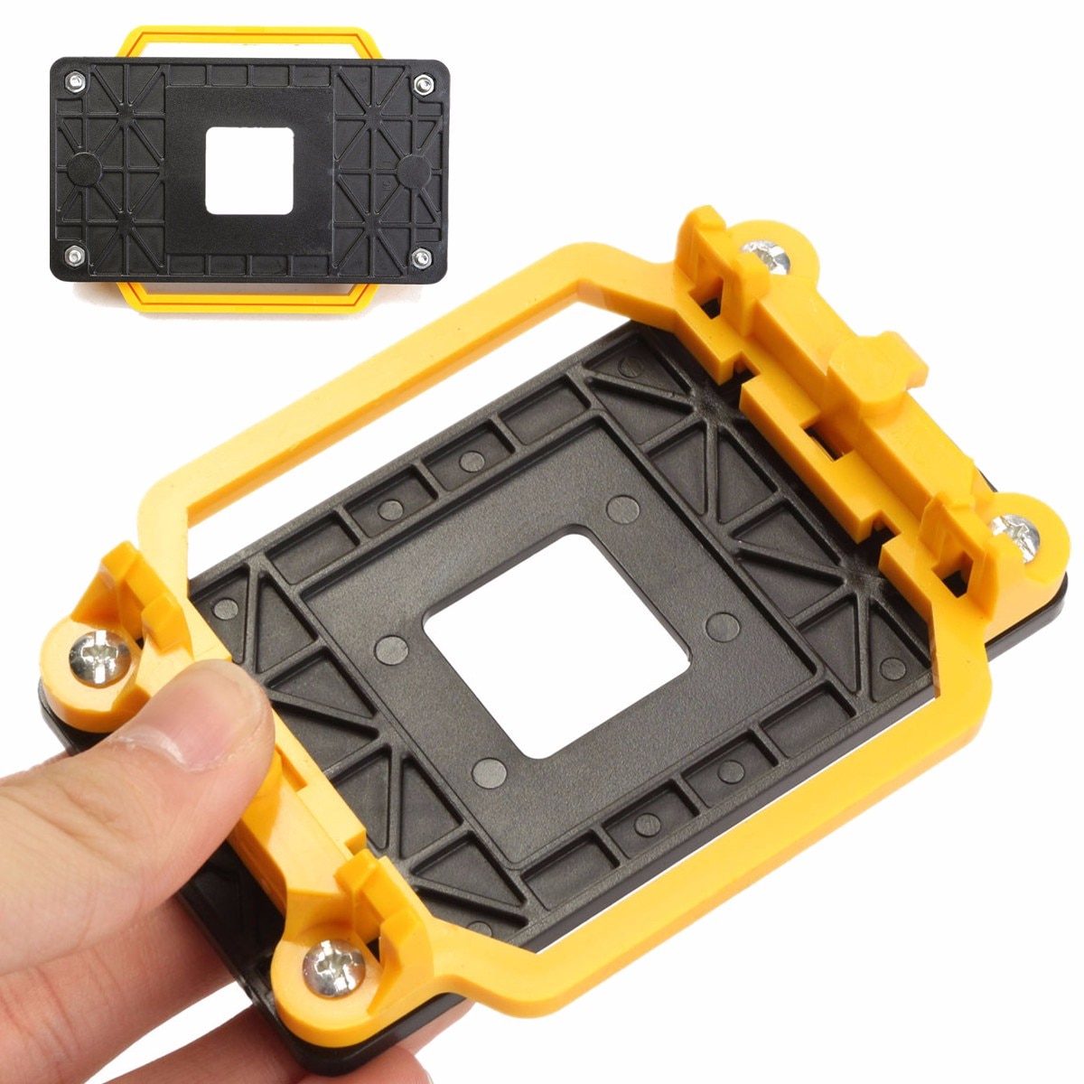 Plastic CPU Cooler Cooling Retention Fan Bracket Mount For AMD Socket AM3 AM3+ AM2 AM2+ 940 CPU's Motherboards 11x8cm Light