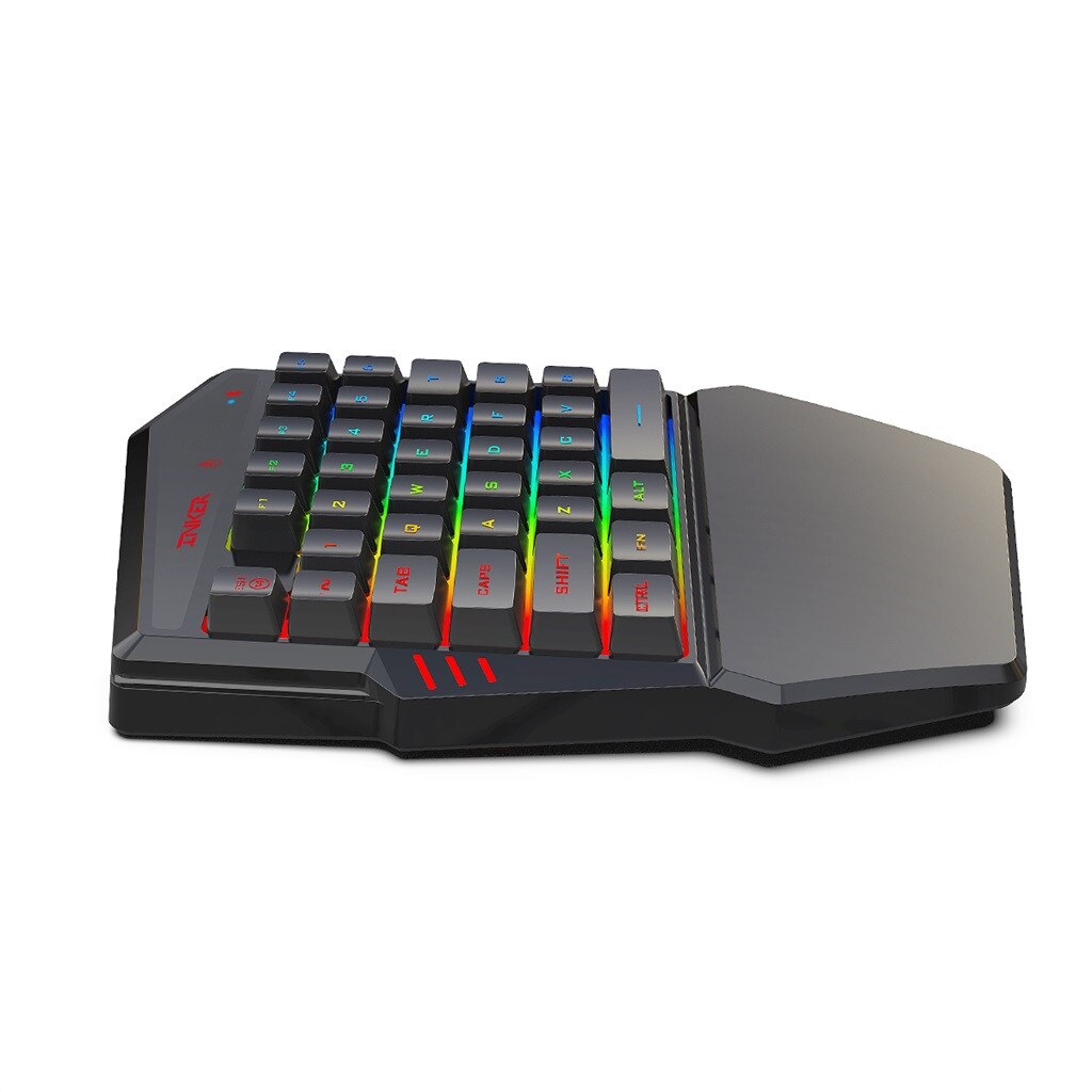 K99 Wireless Keyboard Mouse Set ergonomico multicolore retroilluminazione gioco con una sola mano 35 35 tasti tastiera 2400DPI 6 tasti Mouse