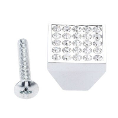 ANTA salle de bain tiroir commode bouton chrome acier vis strass argent alliage 99 S0469 envoyé d'italie