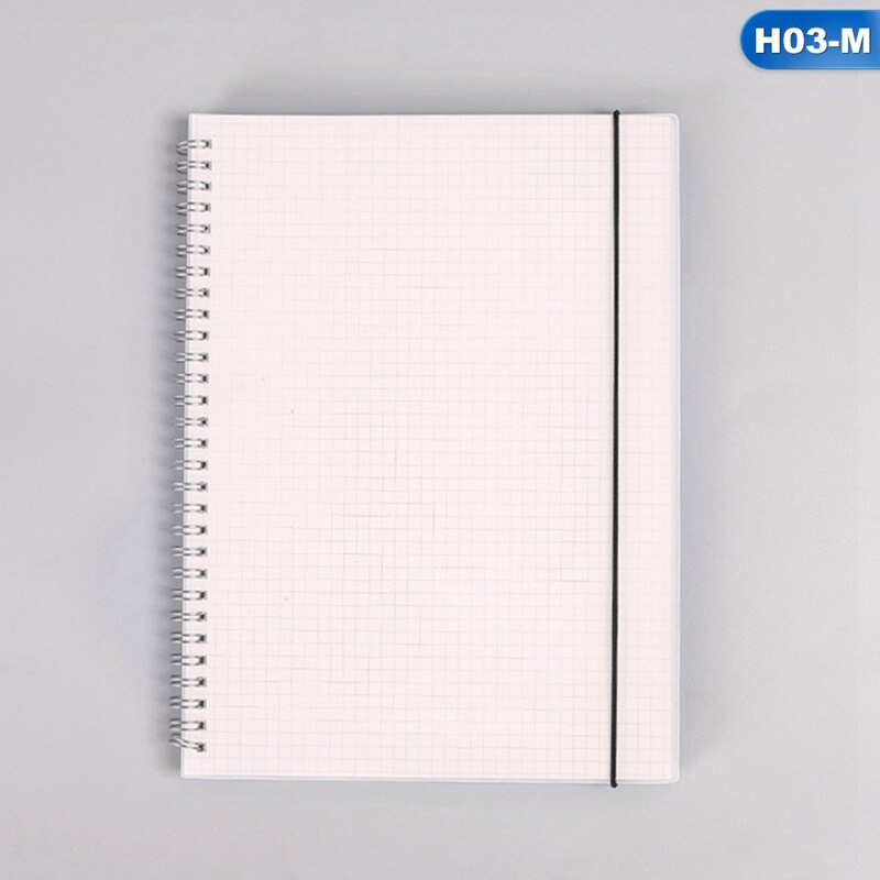 80 Sheets A5 A6 Horizontal Line Grid Lattice Notebook Write Smoothly Blank Frosted Notepad School Office Supplies A
