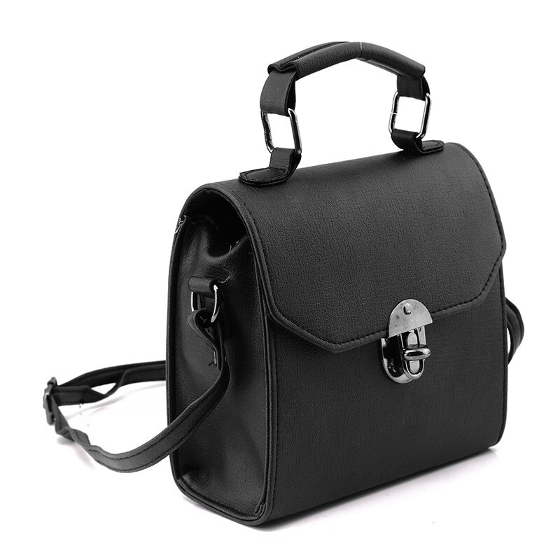 Zomer vintage leren tas dames avondtas dames handtas schoudertas dames messenger bag: Zwart