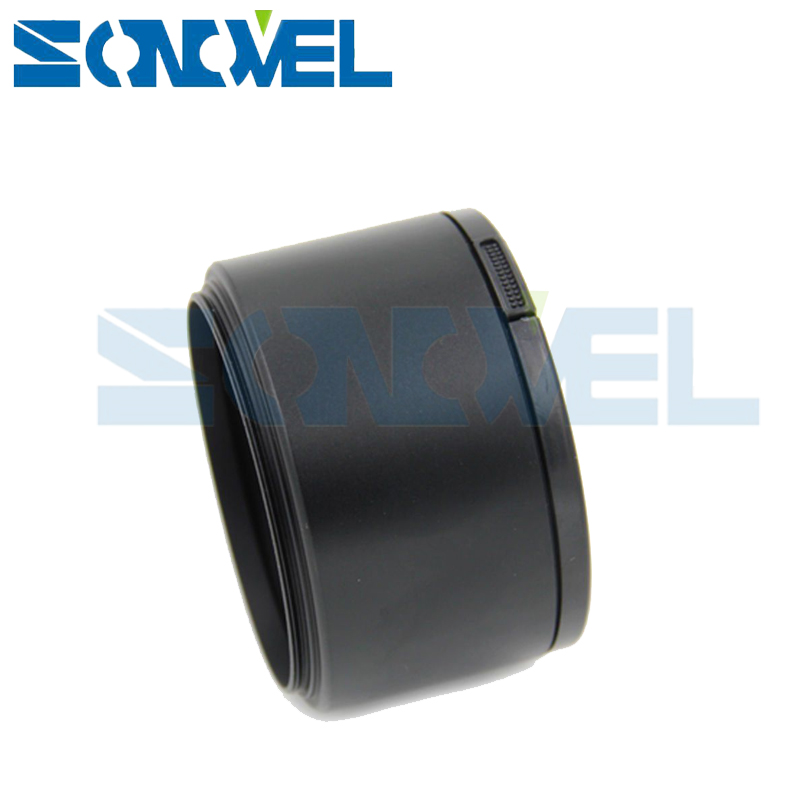 49mm 49mm Tele Métal Pare-soleil + bouchon D'objectif Pour Sony A6500 A6300 A6000 A5000 NEX-3N NEX-5R NEX-5T NEX-7 NEX-6 Avec E 55-210mm Lentille