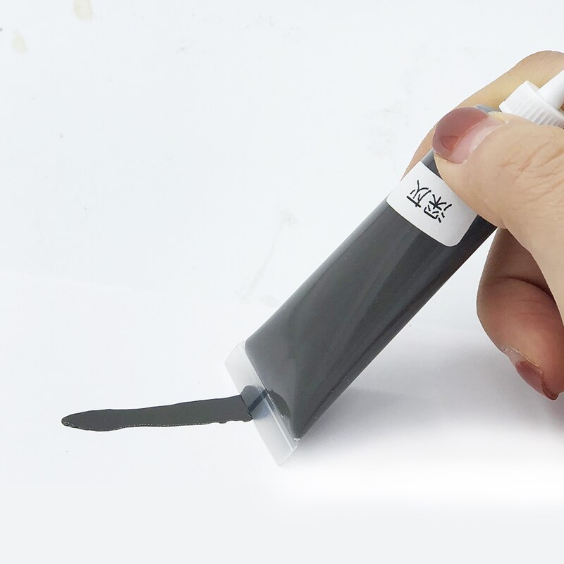Pâte de réparation de meubles en bois, 18g, peinture gris foncé