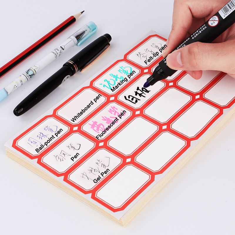 Vari modelli di carta per etichette autoadesiva per ufficio carta orale adesivi per etichette autoadesive prezzo scritto a mano adesivi con nome in carta