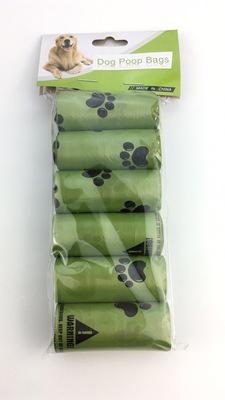 Dog Poop Bags Biodegradable Compostable Eco Friendly Dog Waste Bag Outdoor Pet Cat Degradation Disposable Garbage Bag: 8 rolls