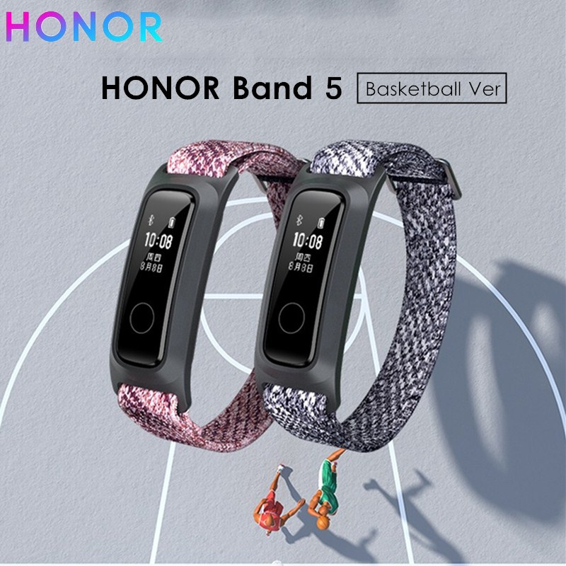 Huawei Honor Band 5 Smart Band Basketbal Versie 6-Axis Sensor 5ATM Waterdichte Bluetooth Professionele Sport Smart Polsband