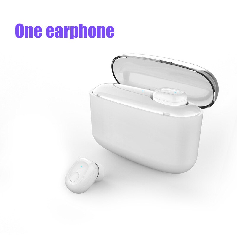 G5S Tws Mini Oortelefoon Bluetooth Business Oortjes Waterdichte IPX7 Sport Oordopjes Voor Xiaomi Huawei Iphone Draadloze Koptelefoon: Single ear white