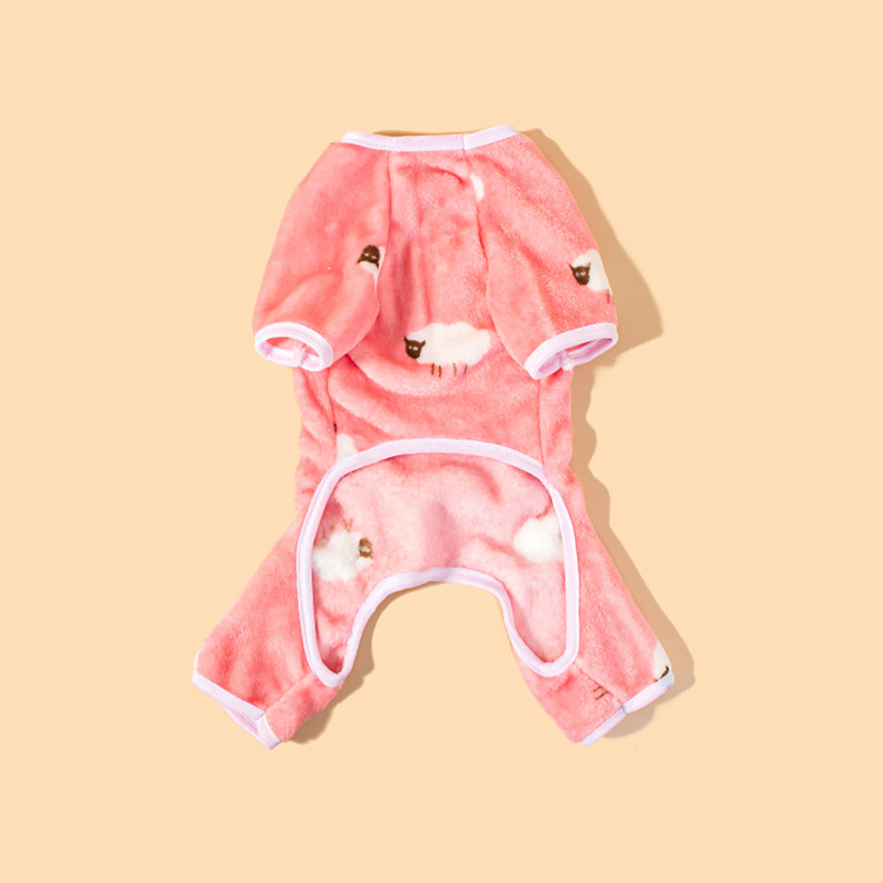 Ubrania dla zwierząt na jesień i zimę, ubrania dla psów z owczego aksamitu koralowego, ubrania dla psów pluszowych bichonów