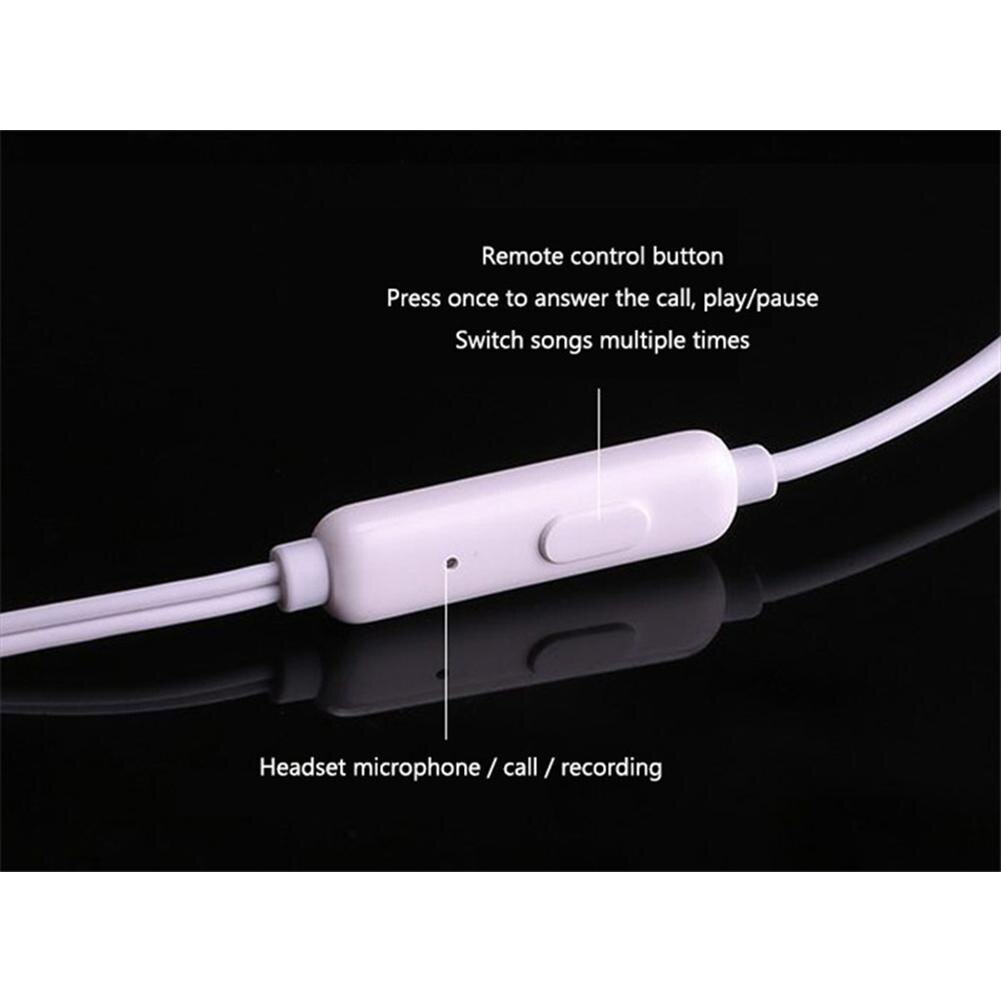 Macaron Wired Headphones In-Ear Earphones Noise Canceling Headphone Stereo Sport Music Headset Microphone 3.5mm Jack Earbuds