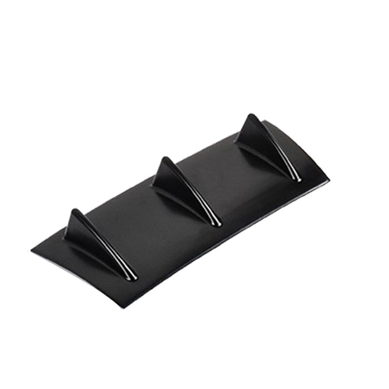 YOLU Rear Bumper Lip Diffuser Shark Fin Curved Type Spoiler Bumper Lip Diffuser Kit Car Spoiler: Army Green