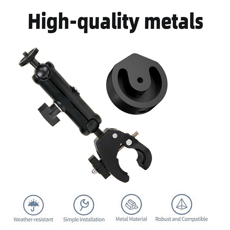 For Starlink Mini Mount Adjustable Clamp Bracket Kit Roof Mount for RV Ladders Roof Rack Yacht Camper Starlink Accessories