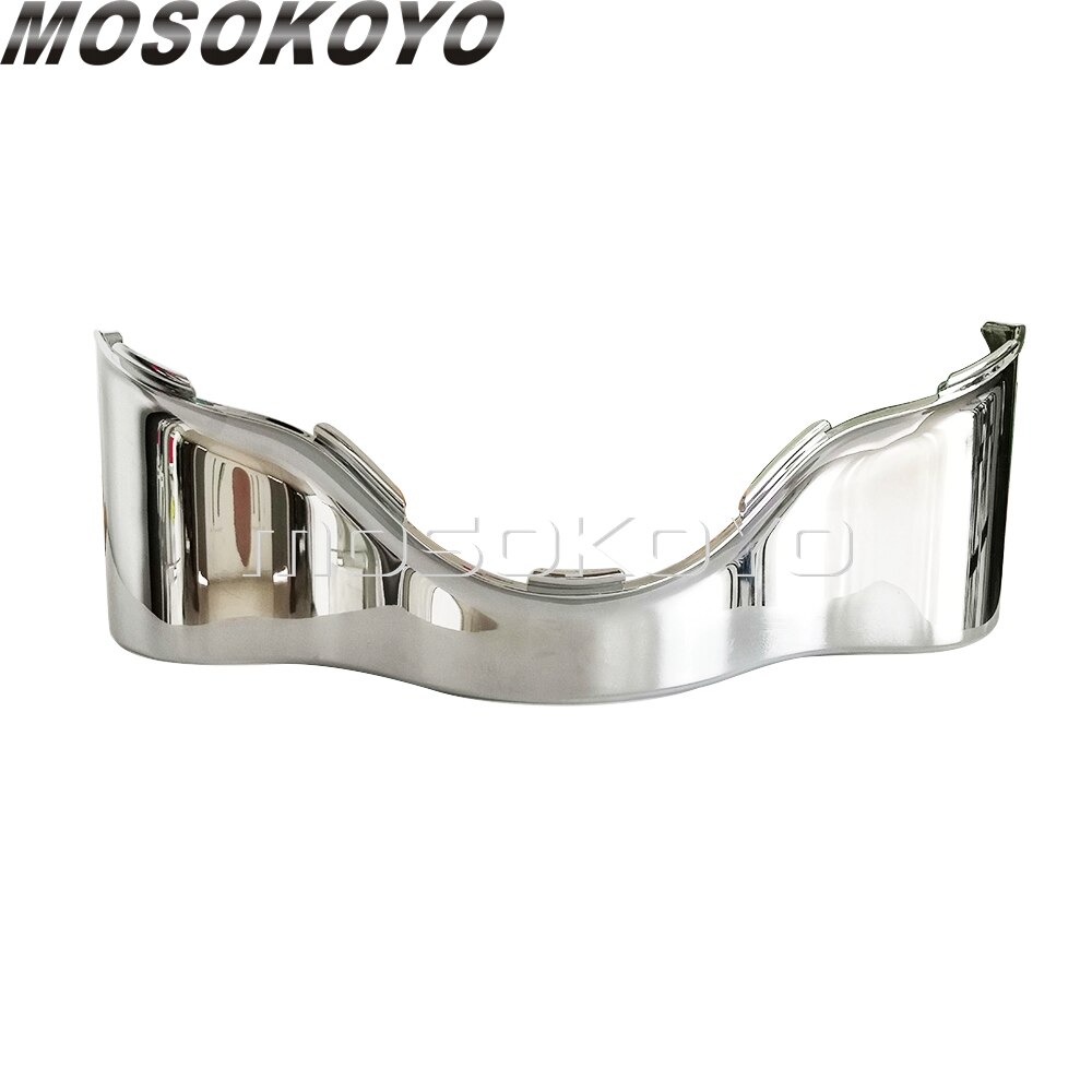 Motorsykkel batwing nedre trim skjørt fairing for harley touring electra glide street glide ultra limited flhx fhlt flh: Krom