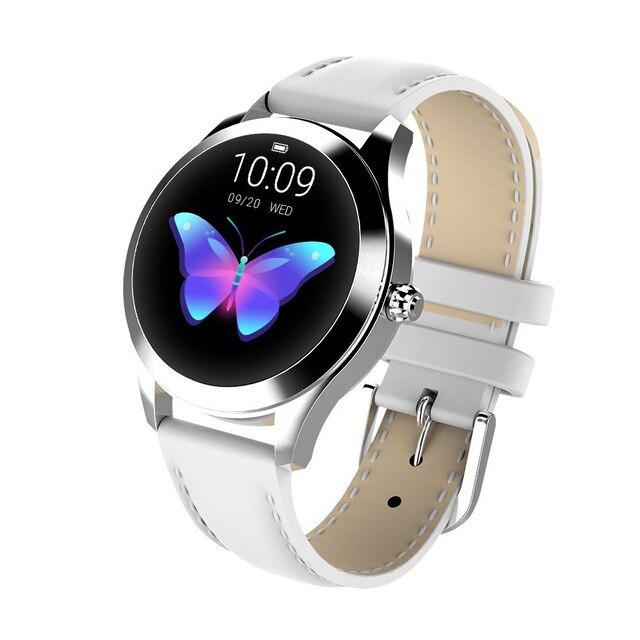 KW10 Waterproof Smart Watch Women Lovely Bracelet Heart Rate Monitor Sleep Monitoring Smartwatch Connect IOS Android PK S3 band: KW10 White / With retail box