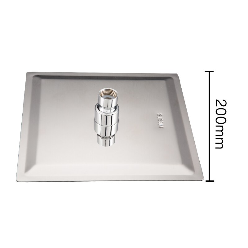 GAPPO okrągły i kwadratowy prysznic ze stali nierdzewnej prysznic deszczowy chrom wysokociśnieniowy ultra-cienki prysznic kran Ducha: Y042-2