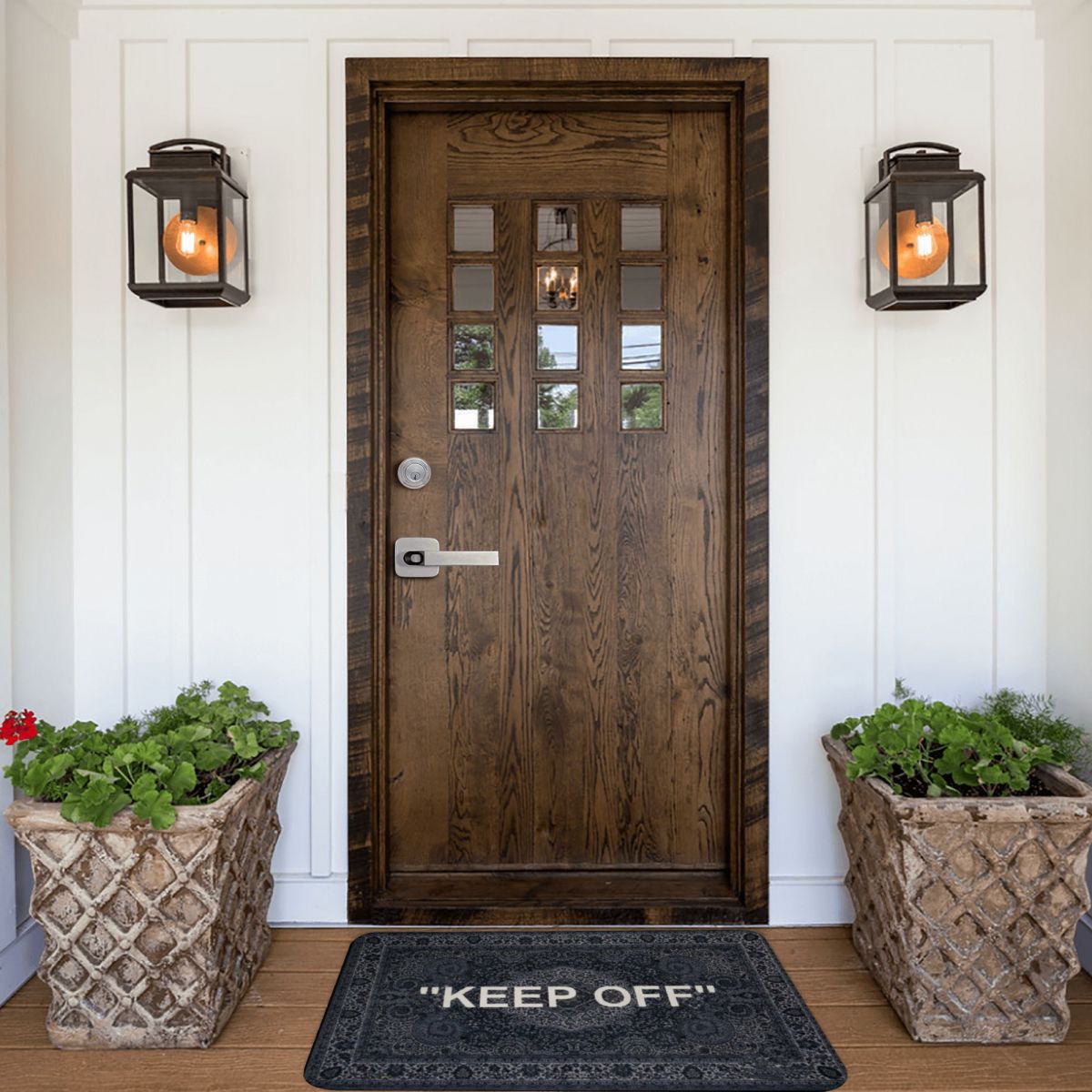 Off White Rug, Keep Off Polyester Doormat Rug carpet Mat Footpad Anti-slip AbsorbentEntrance Kitchen Bedroom balcony Cartoon