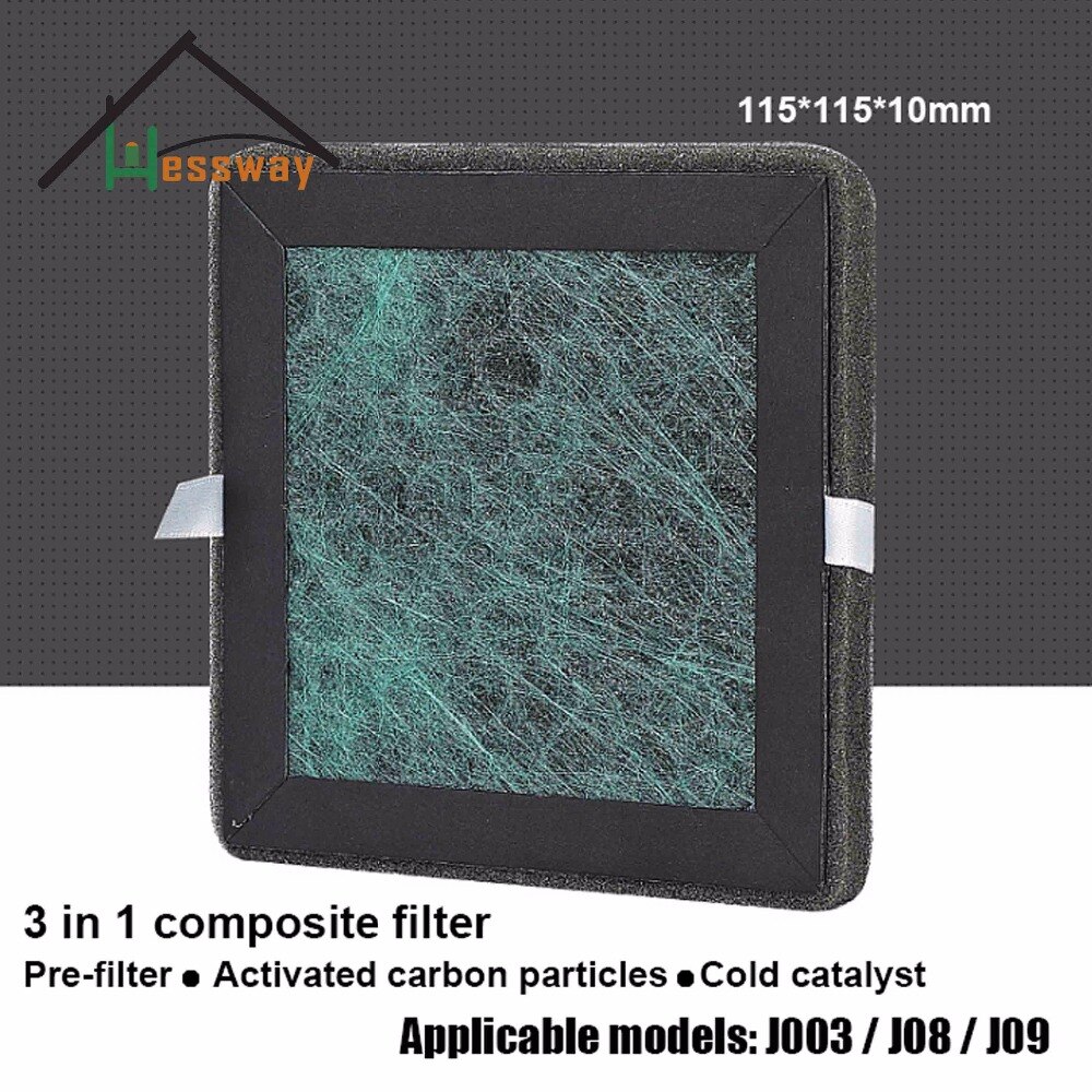 115*115*10mm Filter activated carbon cold catalyst composite filter with air purifier