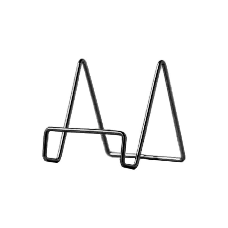 Geometric Desktop Placement Stand Mobile Phone Book Newspaper Collection Storage Rack Magazine Display Holder: S-Black